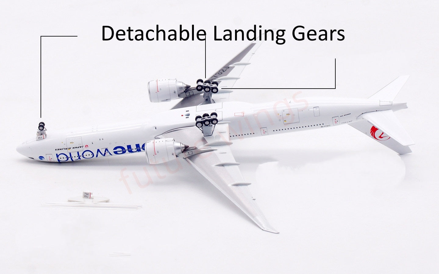 1:400 Aviation400 Janpan Airlines B777-300ER JA732J "One World"FreeTractor+Stand