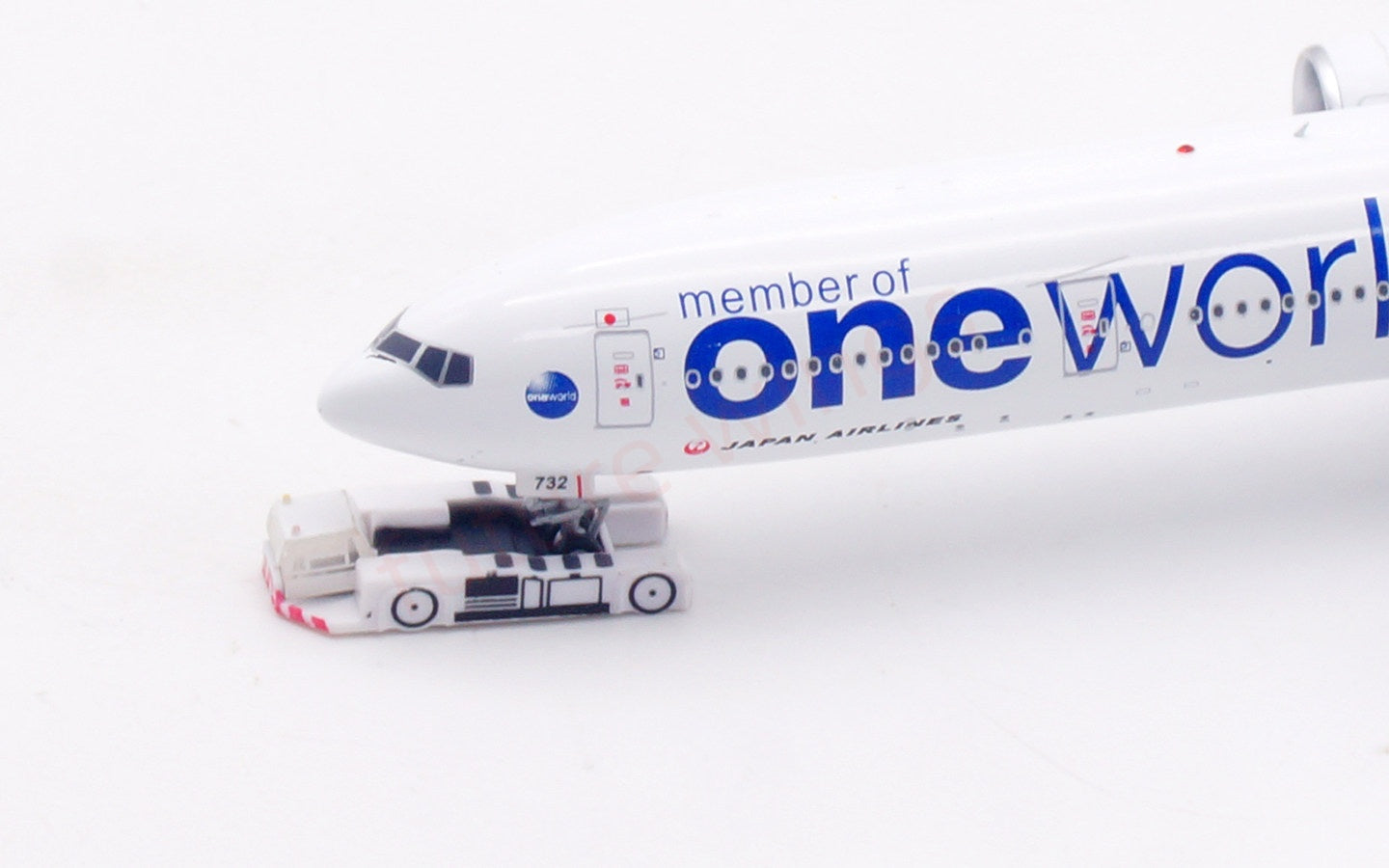 1:400 Aviation400 Janpan Airlines B777-300ER JA732J "One World"FreeTractor+Stand