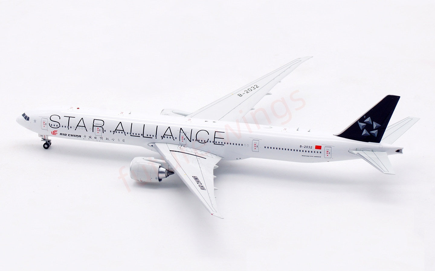 1:400 Aviation400 Air China B777-300ER B-2032 "Star Alliance"Free Tractor+Stand