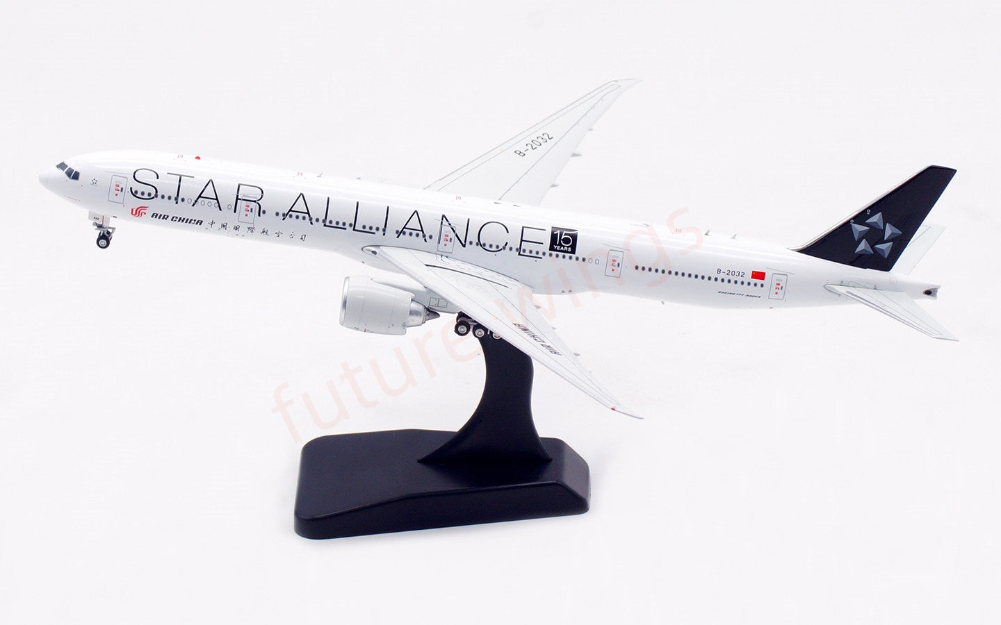 1:400 Aviation400 Air China B777-300ER B-2032 "15Years"Free Tractor+Stand