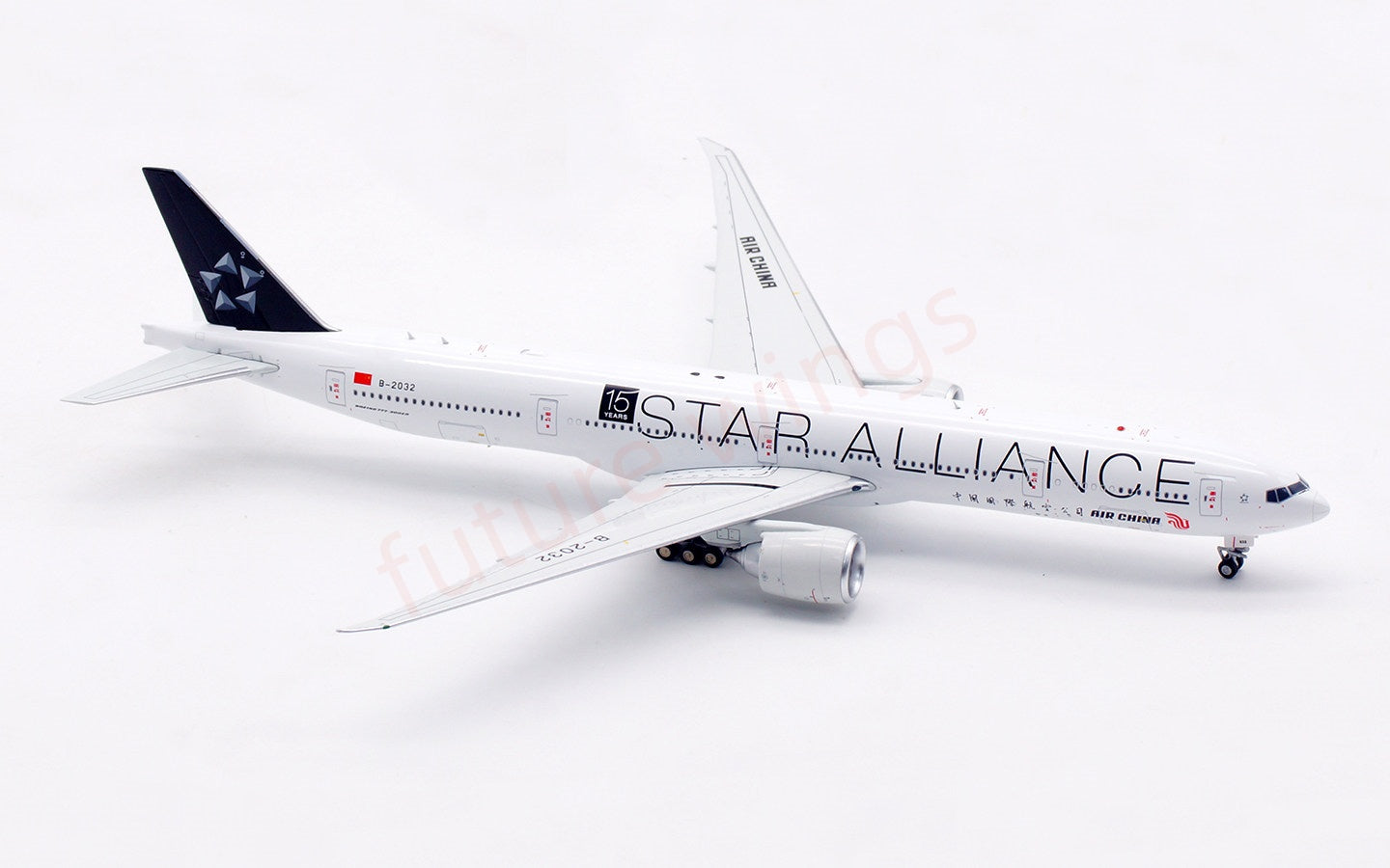 1:400 Aviation400 Air China B777-300ER B-2032 "15Years"Free Tractor+Stand
