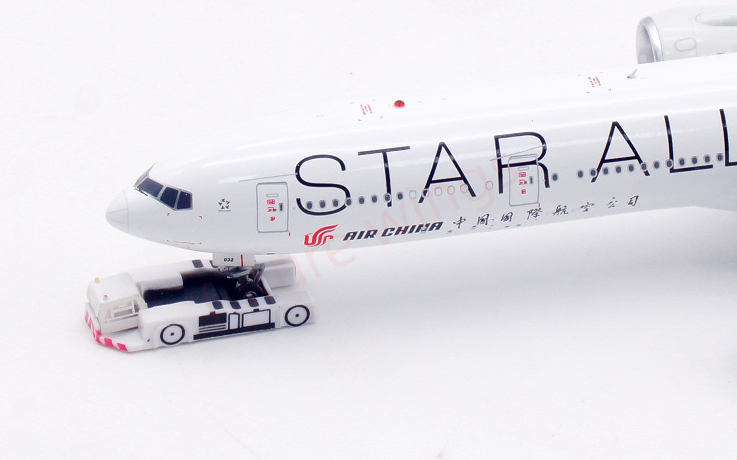 1:400 Aviation400 Air China B777-300ER B-2032 "15Years"Free Tractor+Stand