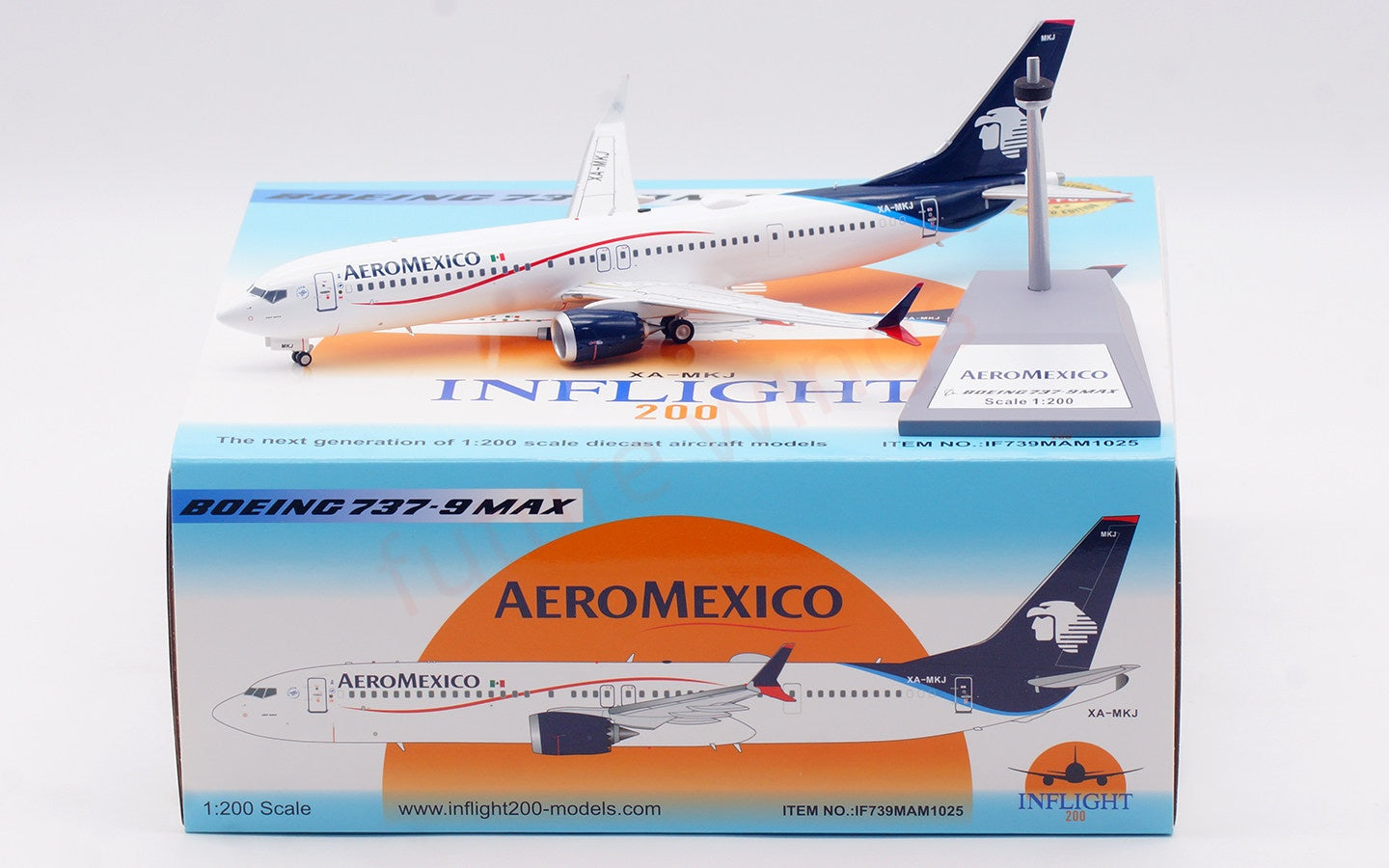 1:200 InFlight200 AeroMexico B737-9MAX XA-MKJ Diecast Aircraft Model