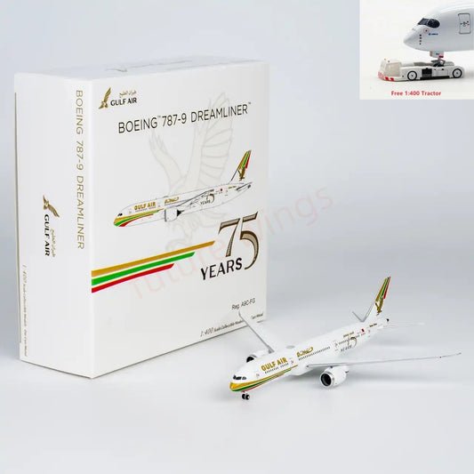 1:400 NG Models NG55156 Gulf Air B787-9 A9C-FG "75years"Aircraft Model+Free Tractor