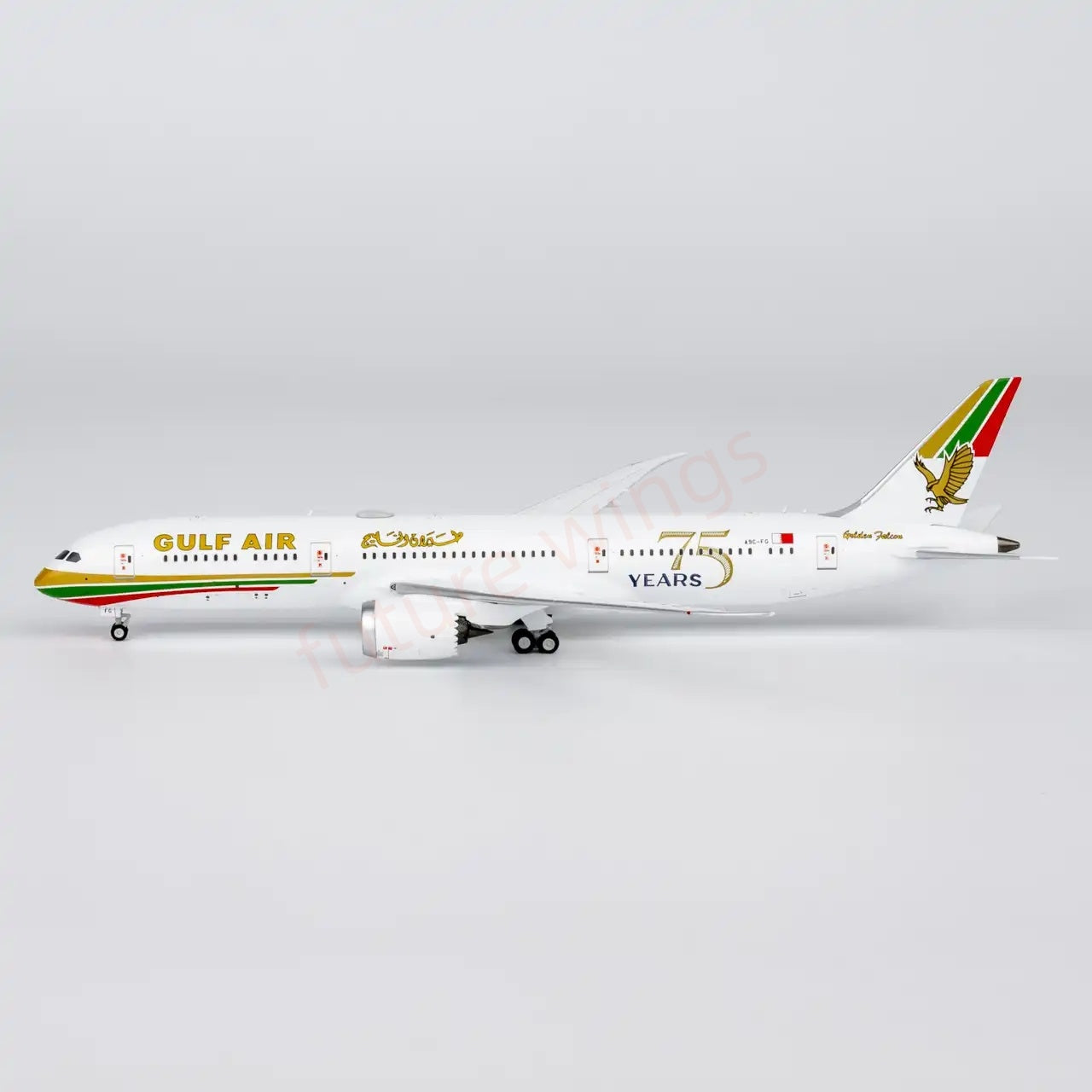 1:400 NG Models NG55156 Gulf Air B787-9 A9C-FG "75years"Aircraft Model+Free Tractor