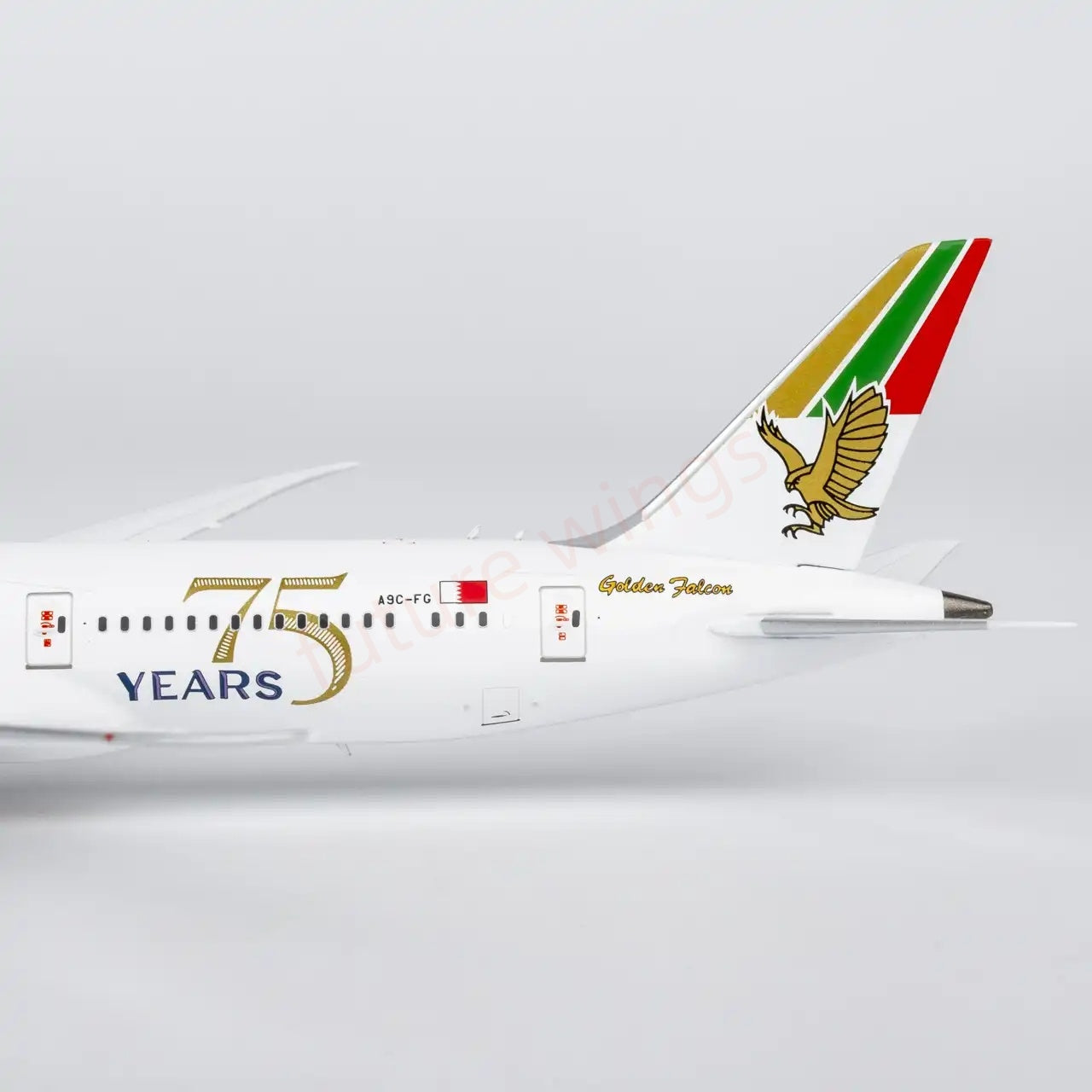1:400 NG Models NG55156 Gulf Air B787-9 A9C-FG "75years"Aircraft Model+Free Tractor