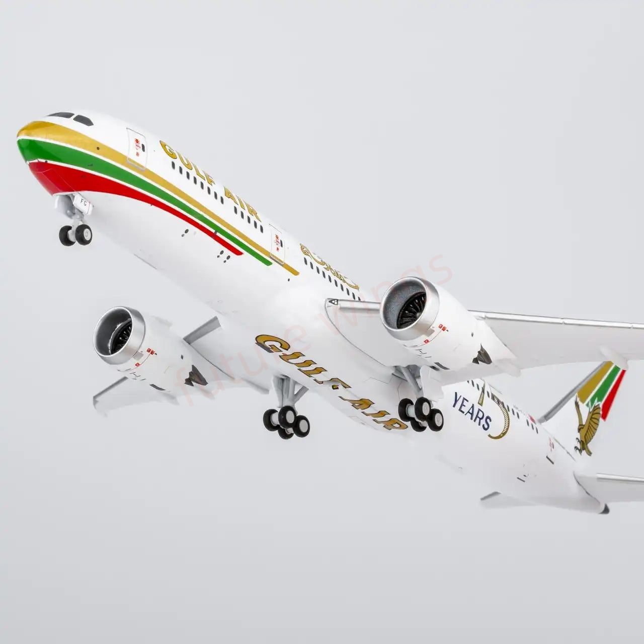 1:400 NG Models NG55156 Gulf Air B787-9 A9C-FG "75years"Aircraft Model+Free Tractor