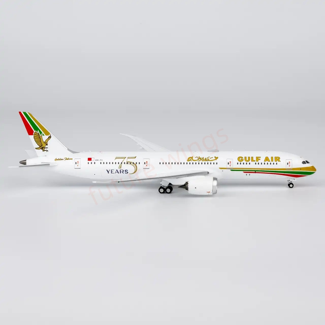 1:400 NG Models NG55156 Gulf Air B787-9 A9C-FG "75years"Aircraft Model+Free Tractor