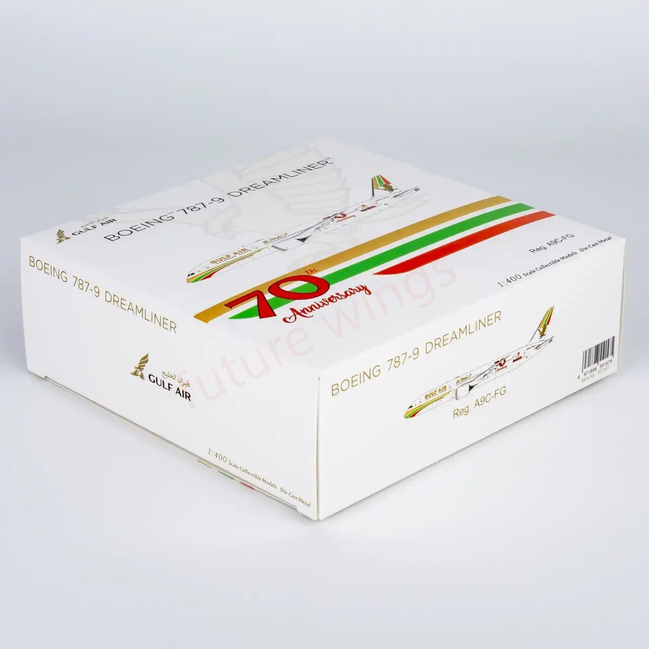 1:400 NG Models NG55157 Gulf Air B787-9 A9C-FG "70th" Aircraft Model+Free Tractor