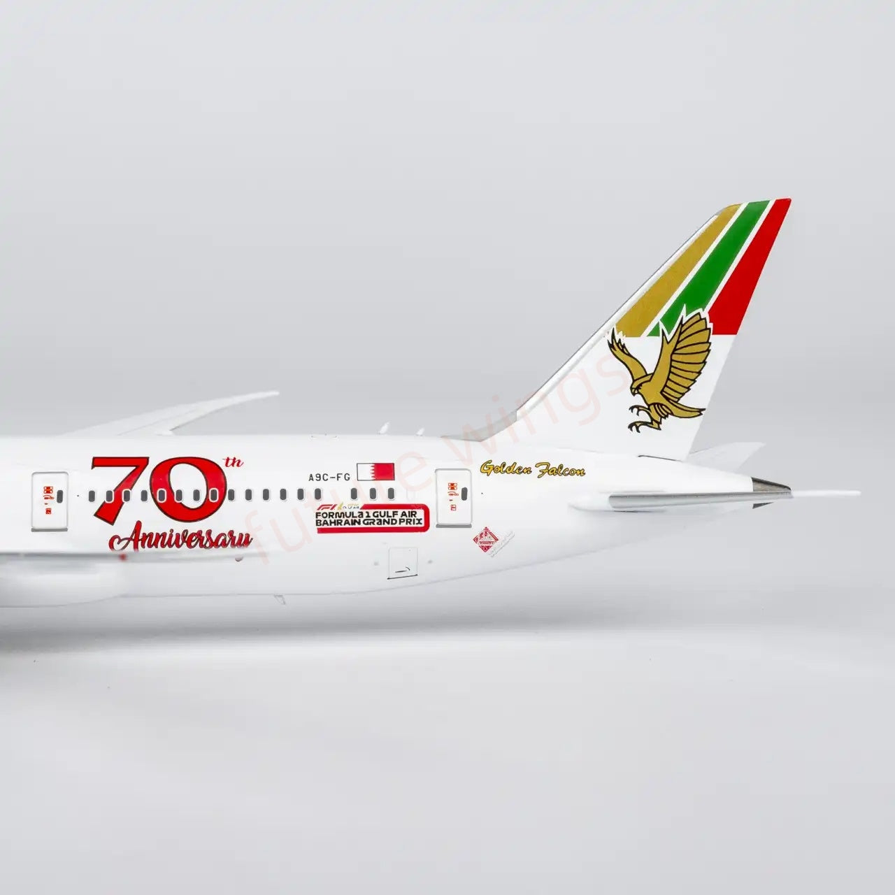 1:400 NG Models NG55157 Gulf Air B787-9 A9C-FG "70th" Aircraft Model+Free Tractor
