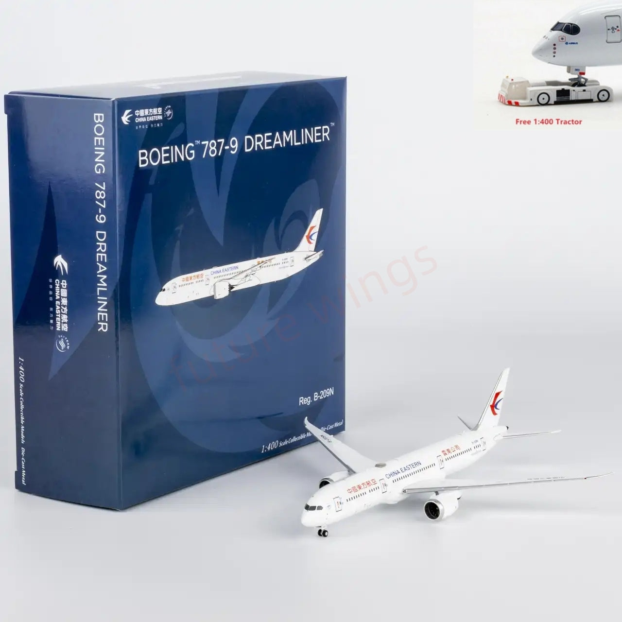 1:400 NG Models NG55140 China Eastern Airlines B787-9 B-209N+Free Tractor