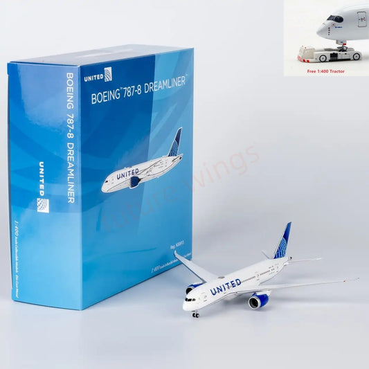 1:400 NG Models NG59033 United Airlines B787-8 N30913 Aircraft Model+FreeTractor