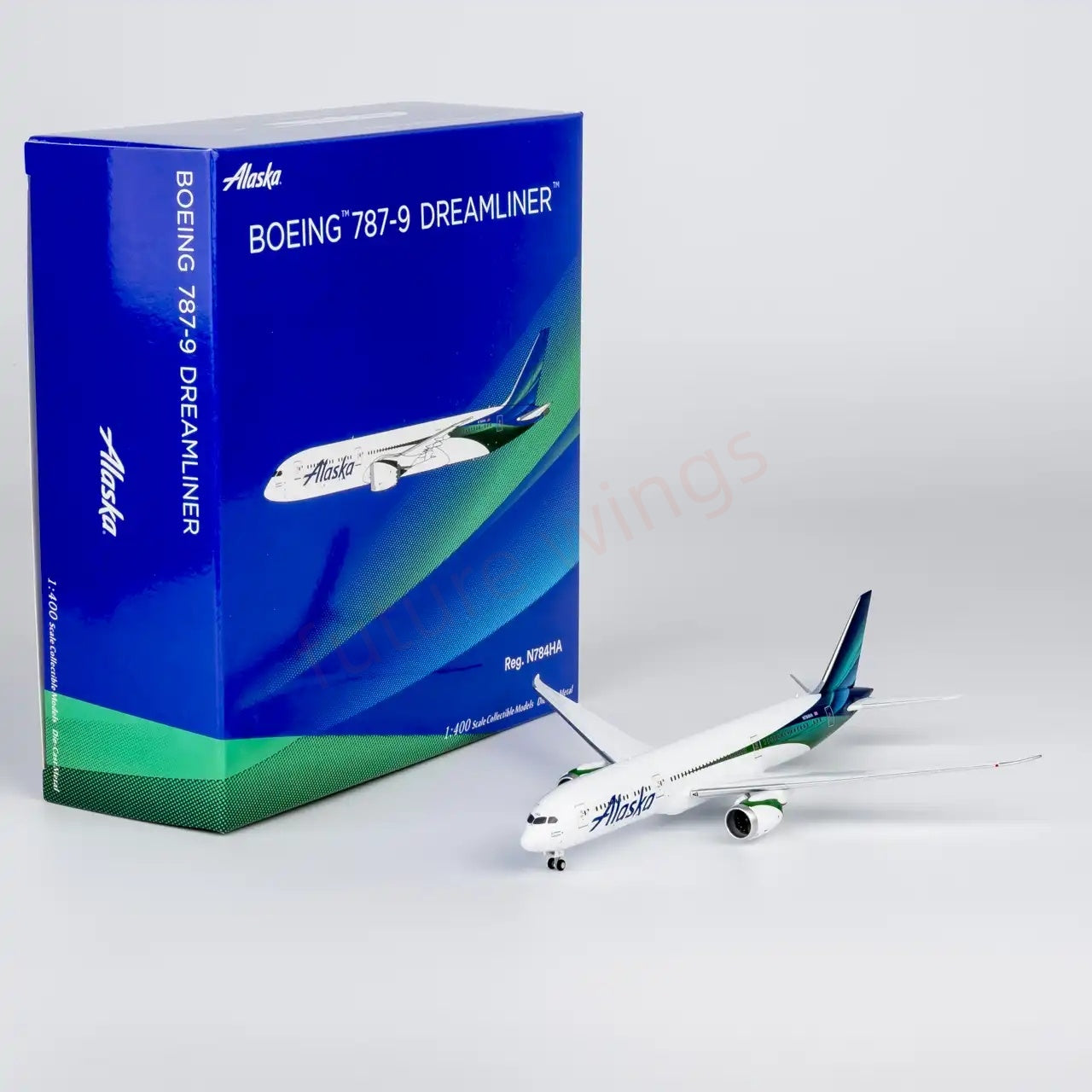 1:400 NG Models NG55162 Alaska Airlines B787-9 N784HA Aircraft Model+FreeTractor