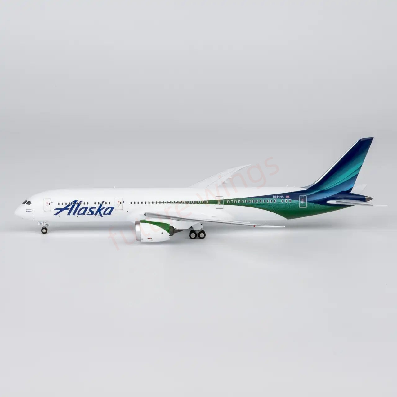1:400 NG Models NG55162 Alaska Airlines B787-9 N784HA Aircraft Model+FreeTractor