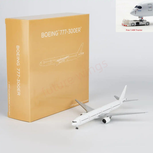 1:400 NG Models NG73087 B777-300ER Blank Aircraft Model +Free Tractor