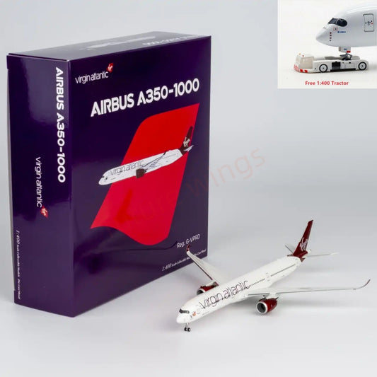 1:400 NG Models NG57031 Virgin Atlantic A350-1000 G-VPRD+Free Tractor