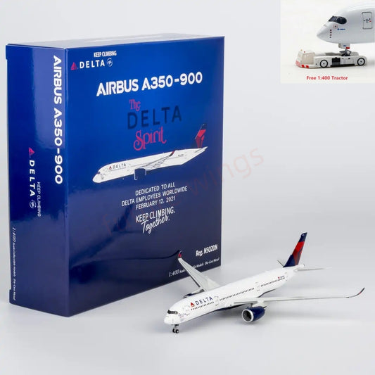 1:400 NG Models NG39119 Delta Airlines A350-900 N502DN Aircraft Model+ Free Tractor