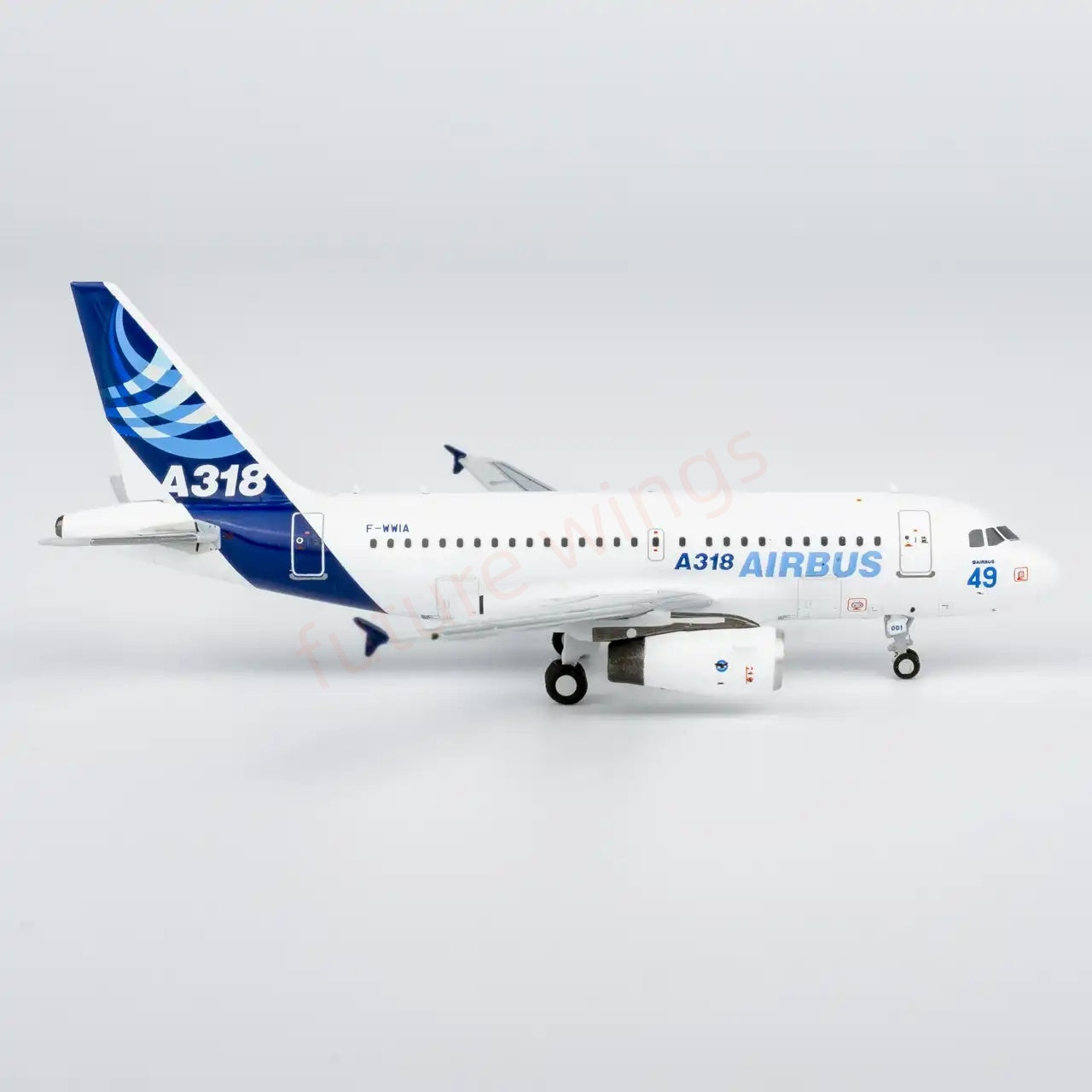 1:400 NG Models NG48033 Airbus A318-100 F-WWIA "No.49"Aircraft Model+Free Tractor