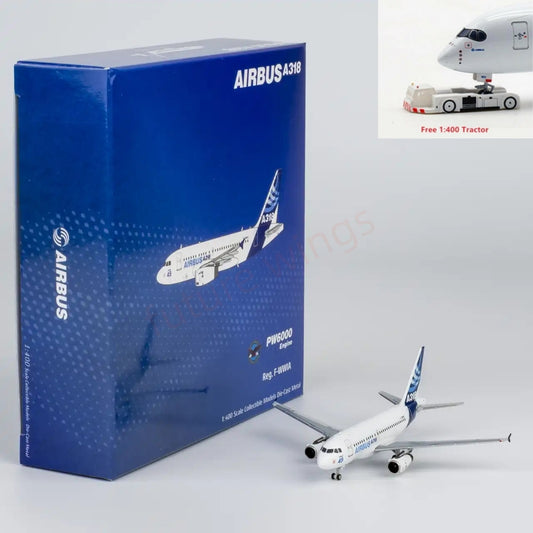 1:400 NG Models NG48033 Airbus A318-100 F-WWIA "No.49"Aircraft Model+Free Tractor