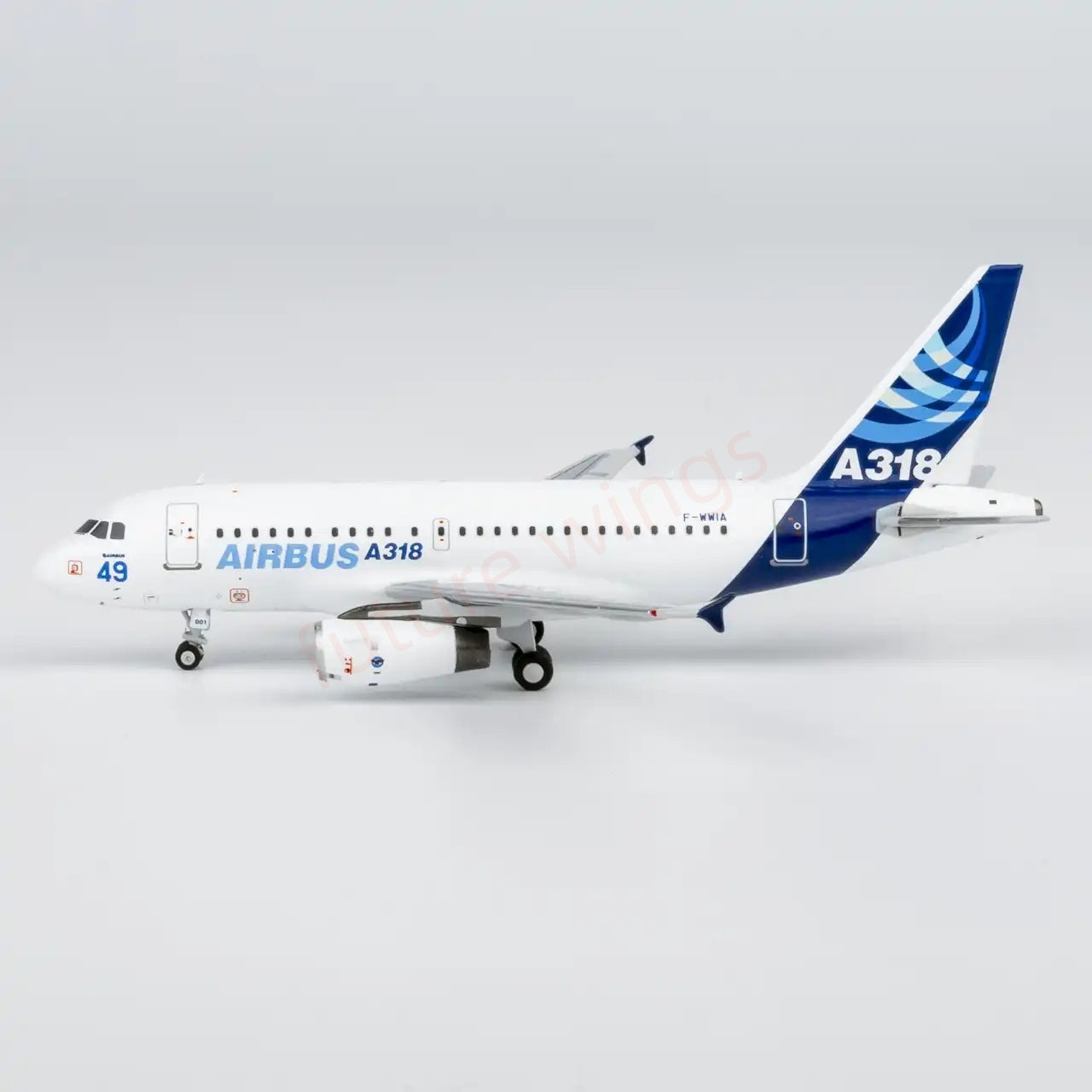 1:400 NG Models NG48033 Airbus A318-100 F-WWIA "No.49"Aircraft Model+Free Tractor