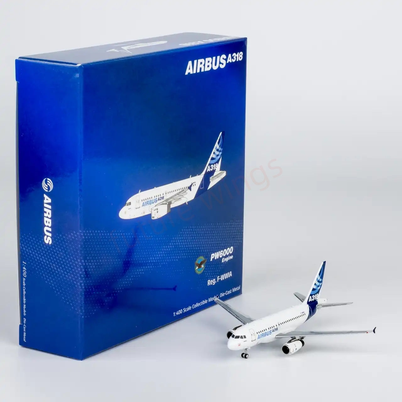 1:400 NG Models NG48018 Airbus A318-100 F-WWIA Aircraft Model+Free Tractor