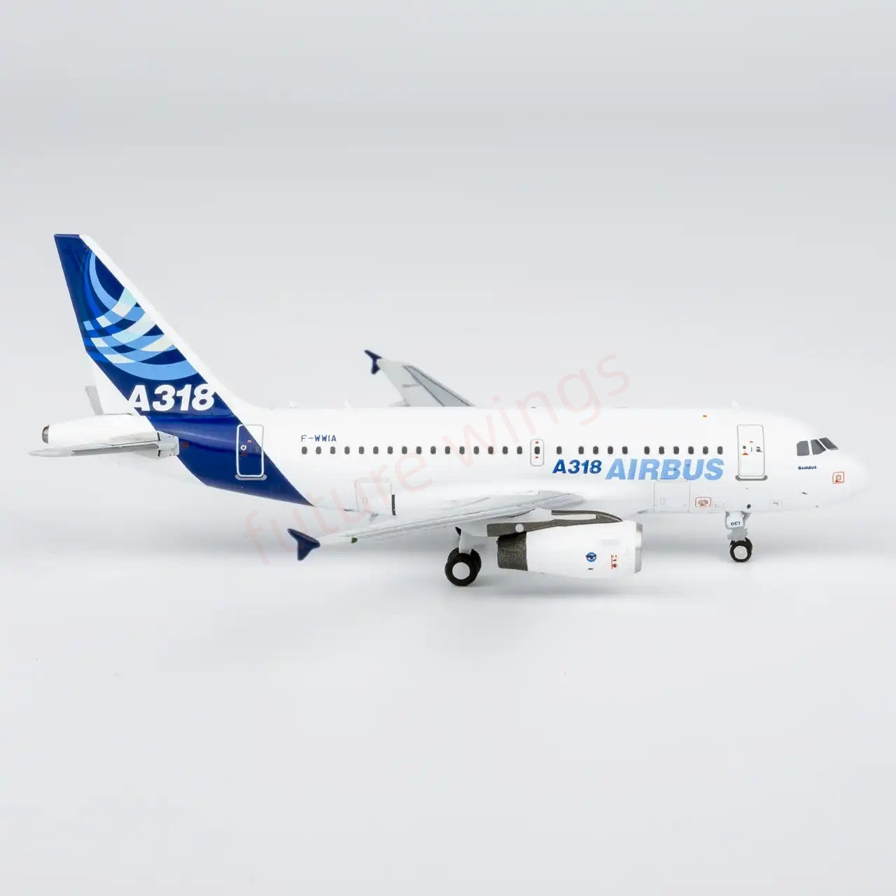 1:400 NG Models NG48018 Airbus A318-100 F-WWIA Aircraft Model+Free Tractor