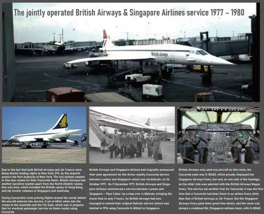 (Very Rare)1:200 KJ Models(JC Wings) Birtish Airways&Singapore Airlines Dual-livery Concorde G-BOAD Aircraft Model