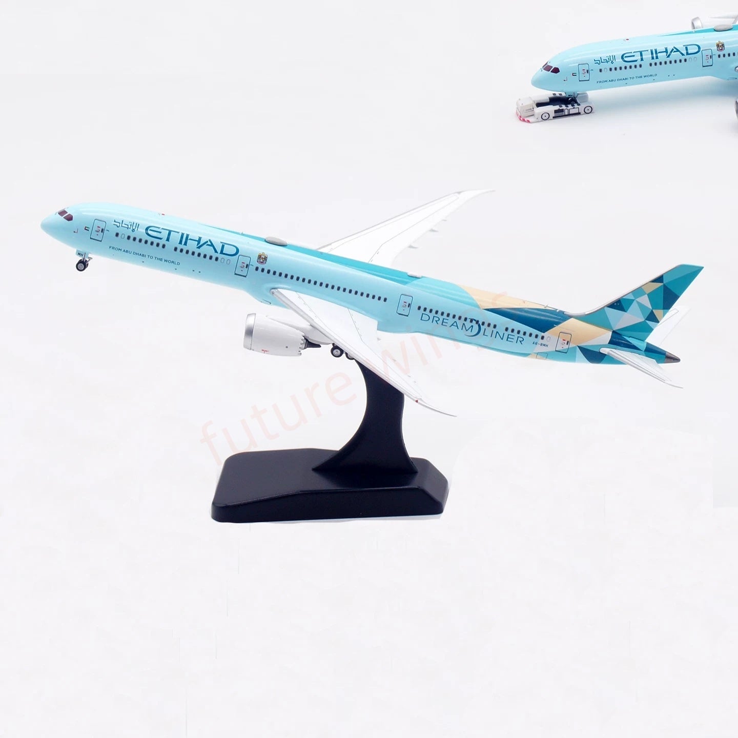 1:400 Aviation400 Etihad Airways B787-10 A6-BMH Aircraft Model Free Tractor+Stand