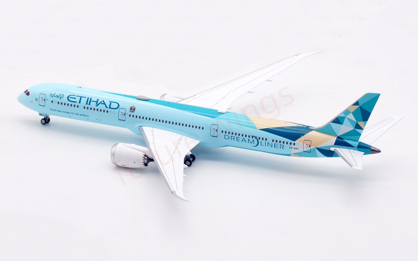 1:400 Aviation400 Etihad Airways B787-10 A6-BMH Aircraft Model Free Tractor+Stand