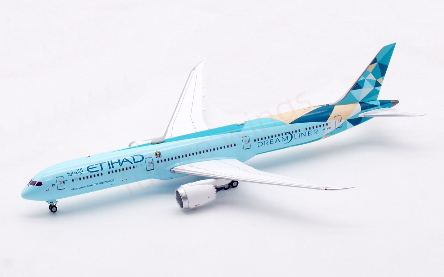 1:400 Aviation400 Etihad Airways B787-10 A6-BMH Aircraft Model Free Tractor+Stand