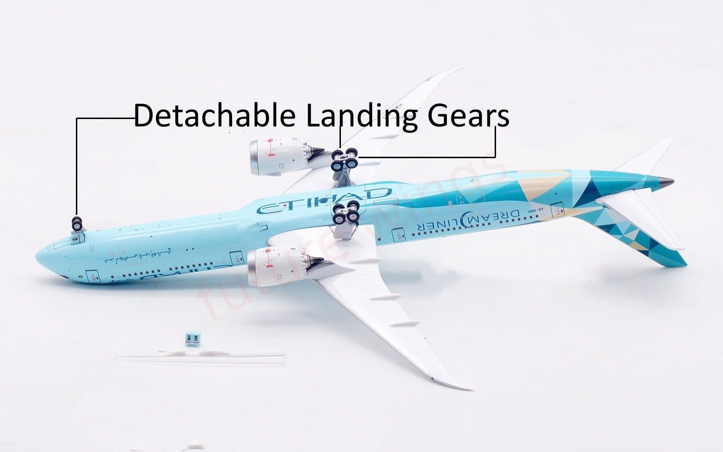 1:400 Aviation400 Etihad Airways B787-10 A6-BMH Aircraft Model Free Tractor+Stand