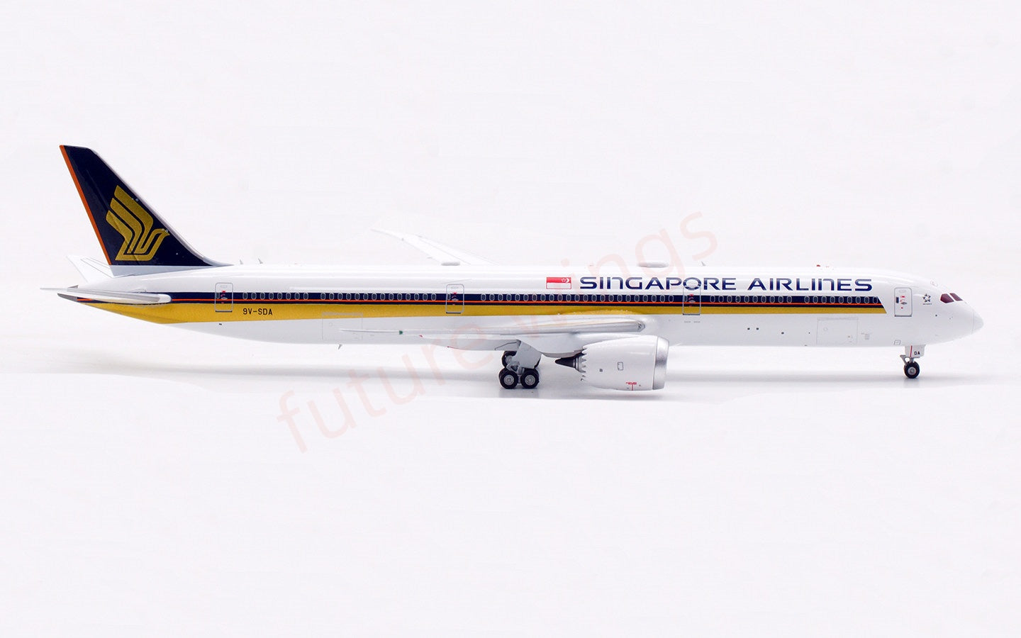 1:400 Aviation400 Singapore Airlines B787-10 9V-SDA Aircraft Model Free Tractor+Stand