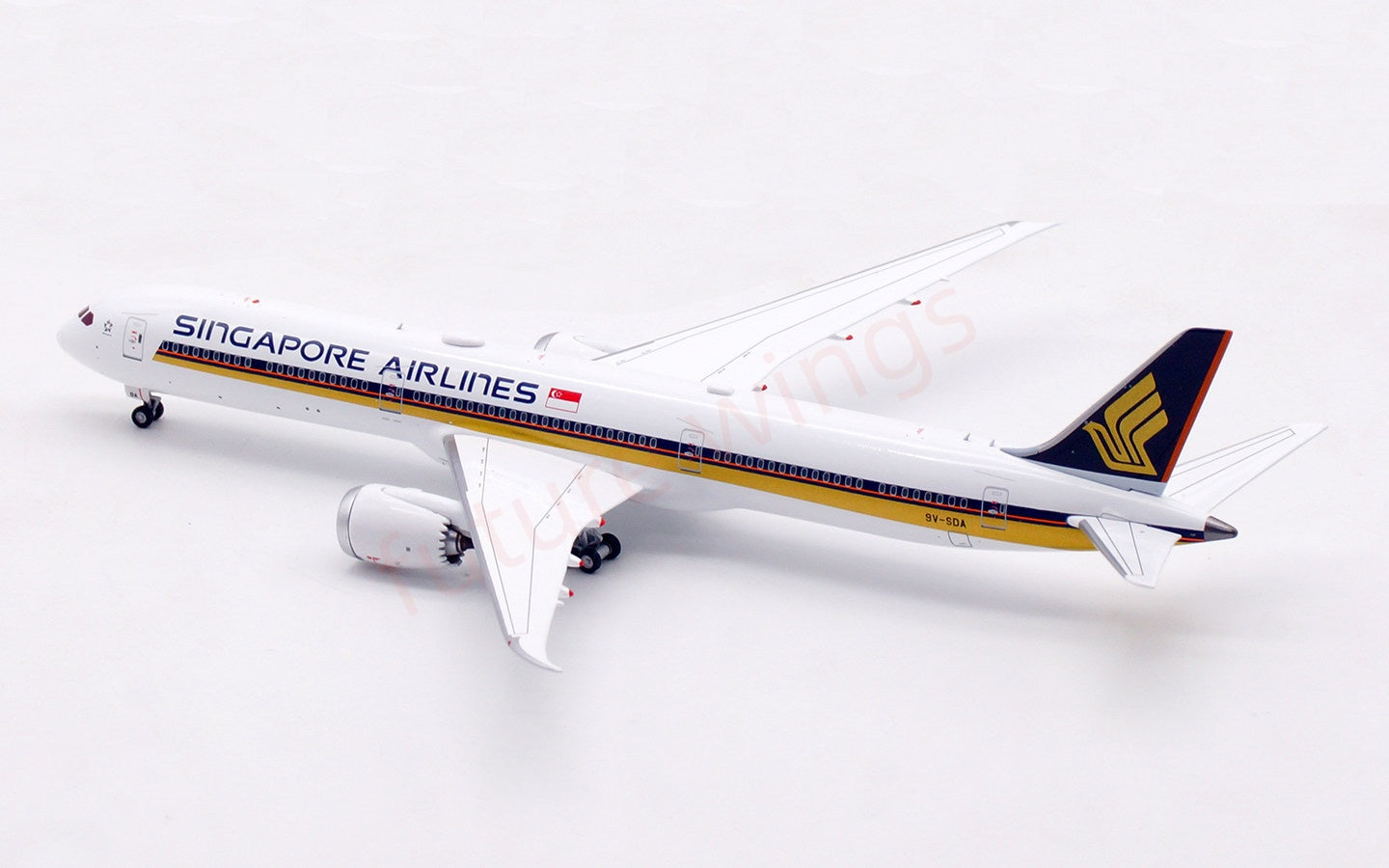 1:400 Aviation400 Singapore Airlines B787-10 9V-SDA Aircraft Model Free Tractor+Stand