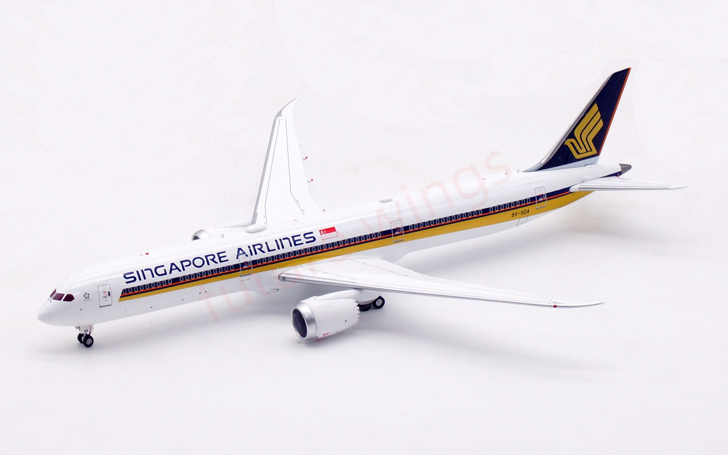 1:400 Aviation400 Singapore Airlines B787-10 9V-SDA Aircraft Model Free Tractor+Stand