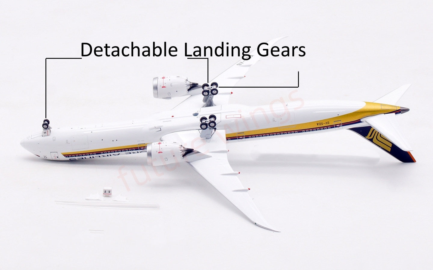 1:400 Aviation400 Singapore Airlines B787-10 9V-SDA Aircraft Model Free Tractor+Stand