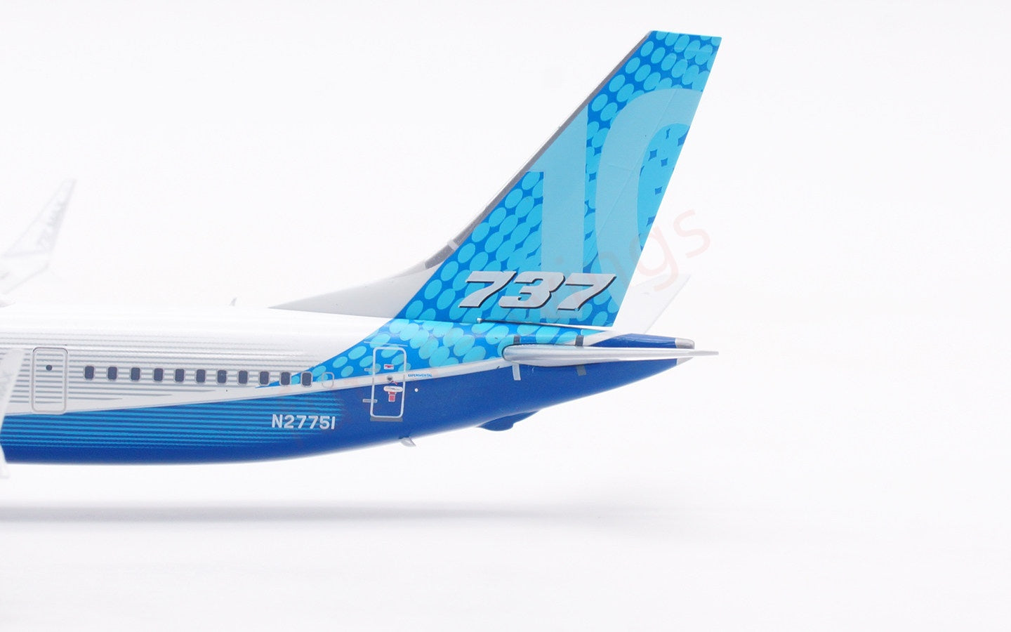 1:200 InFlight200 Boeing House Color B737-10 MAX N27751 Diecast Aircraft Model