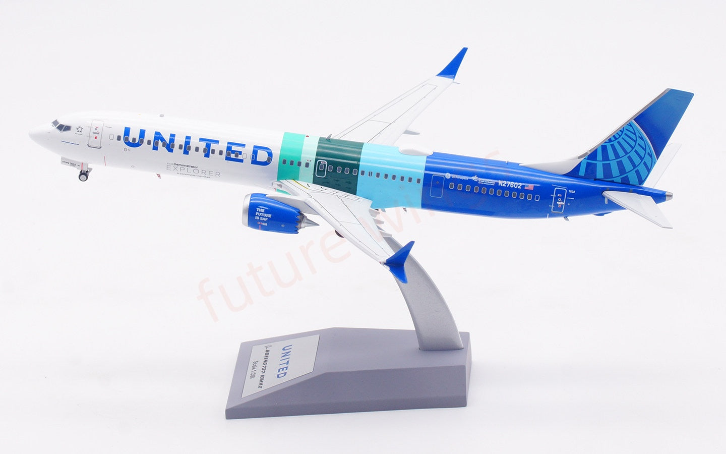 1:200 InFlight200 United Airlines B737-10 MAX N27602 Diecast Aircraft Model