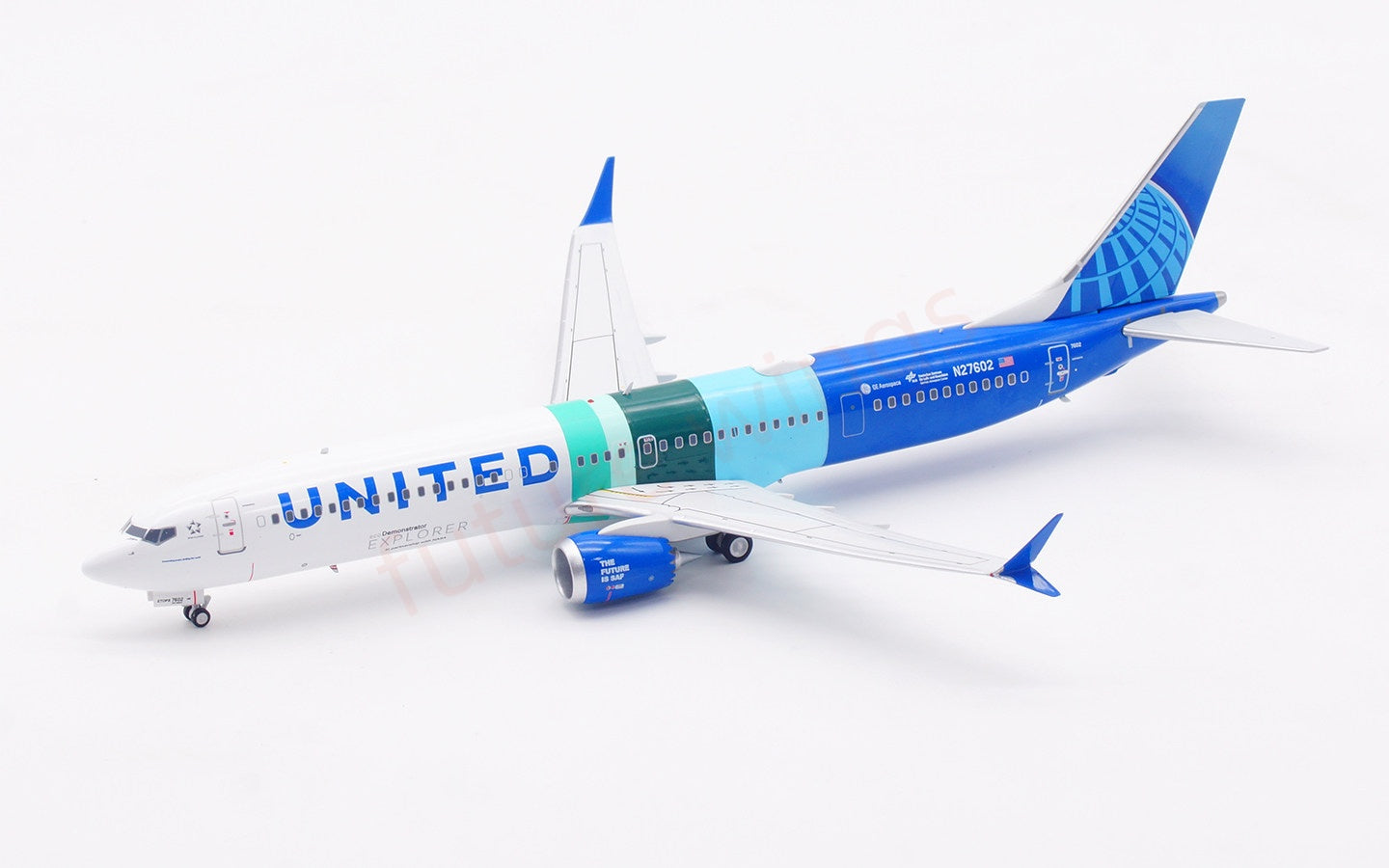 1:200 InFlight200 United Airlines B737-10 MAX N27602 Diecast Aircraft Model