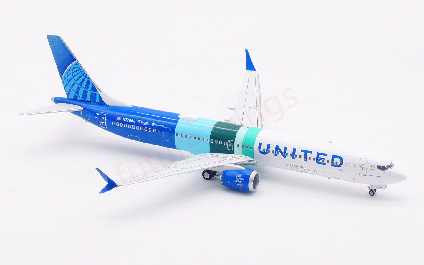 1:200 InFlight200 United Airlines B737-10 MAX N27602 Diecast Aircraft Model
