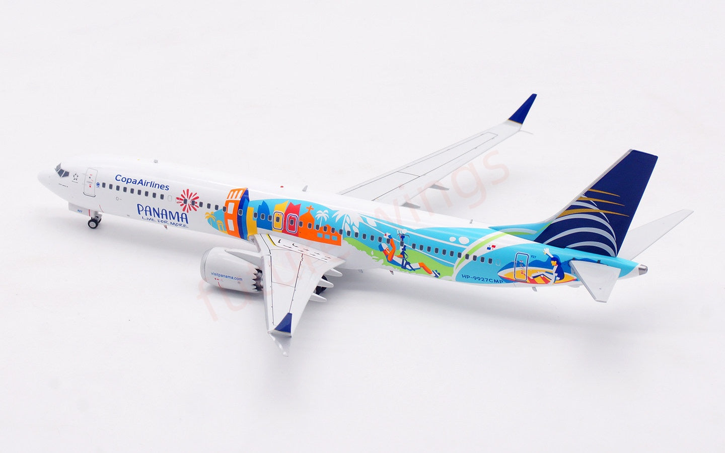 1:200 InFlight200 Panama Airways B737-9 MAX HP-9927CMP Diecast Aircraft Model