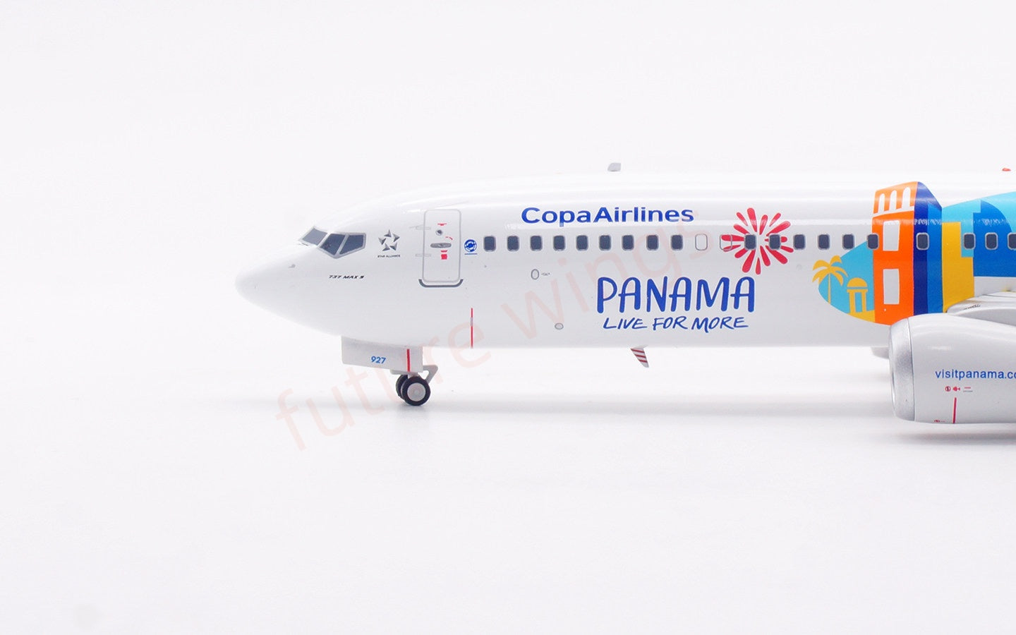 1:200 InFlight200 Panama Airways B737-9 MAX HP-9927CMP Diecast Aircraft Model