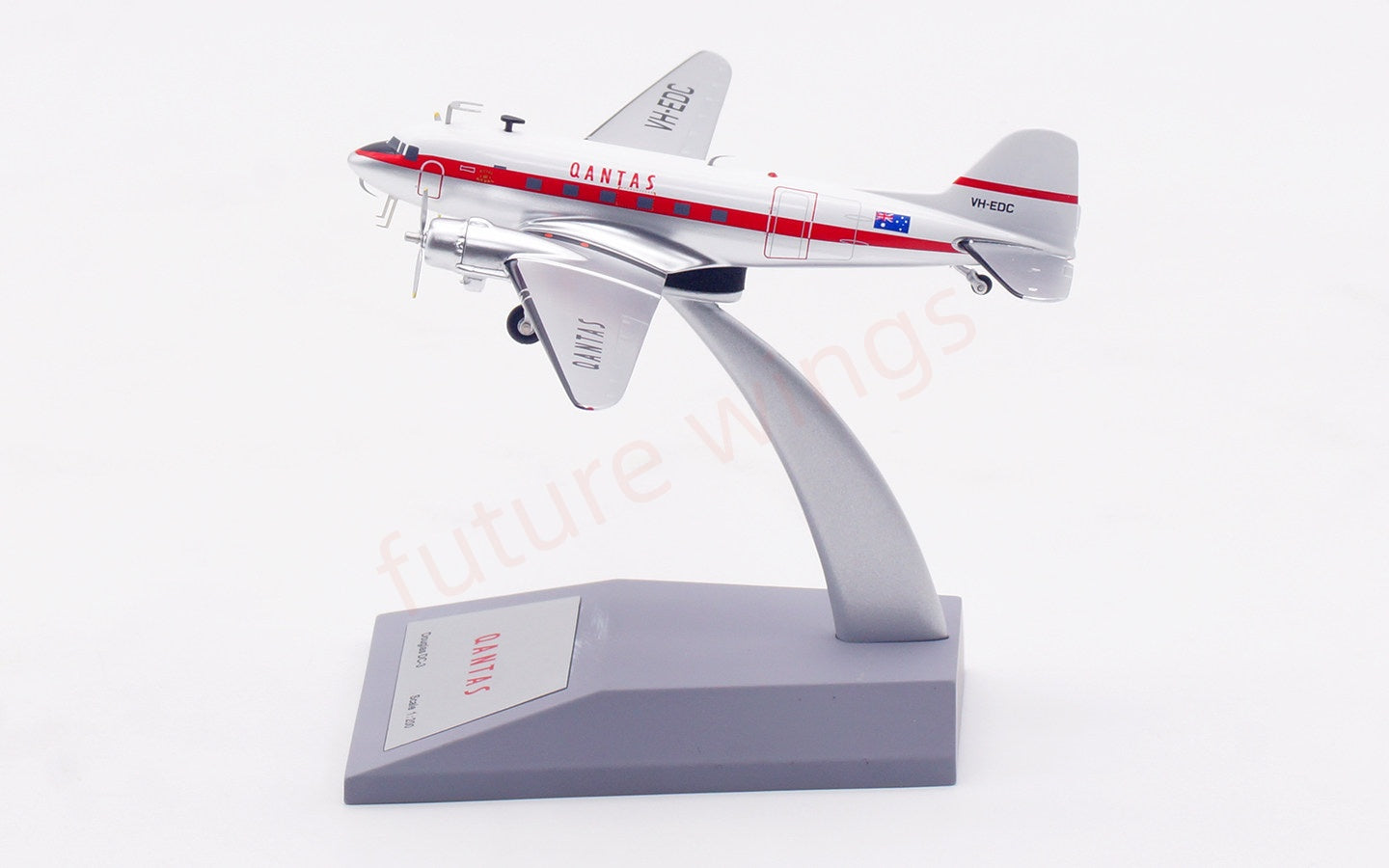 1:200 InFlight200 Qantas Airways DC-3 VH-EDC Aircraft Model With Stand