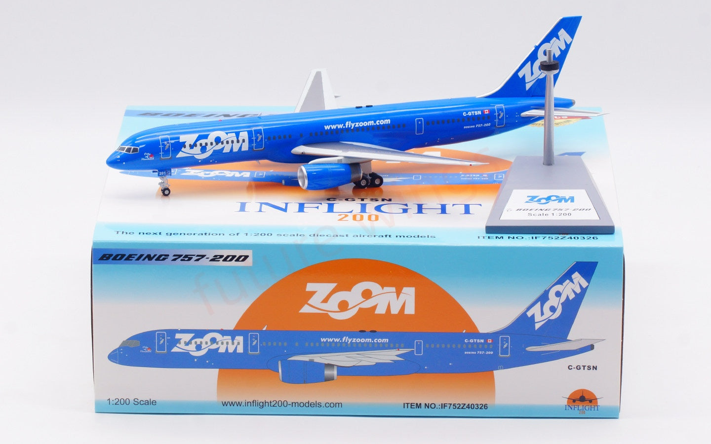 1:200 InFlight200 Zoom Airlines B757-200 C-GTSN Diecast Aircraft