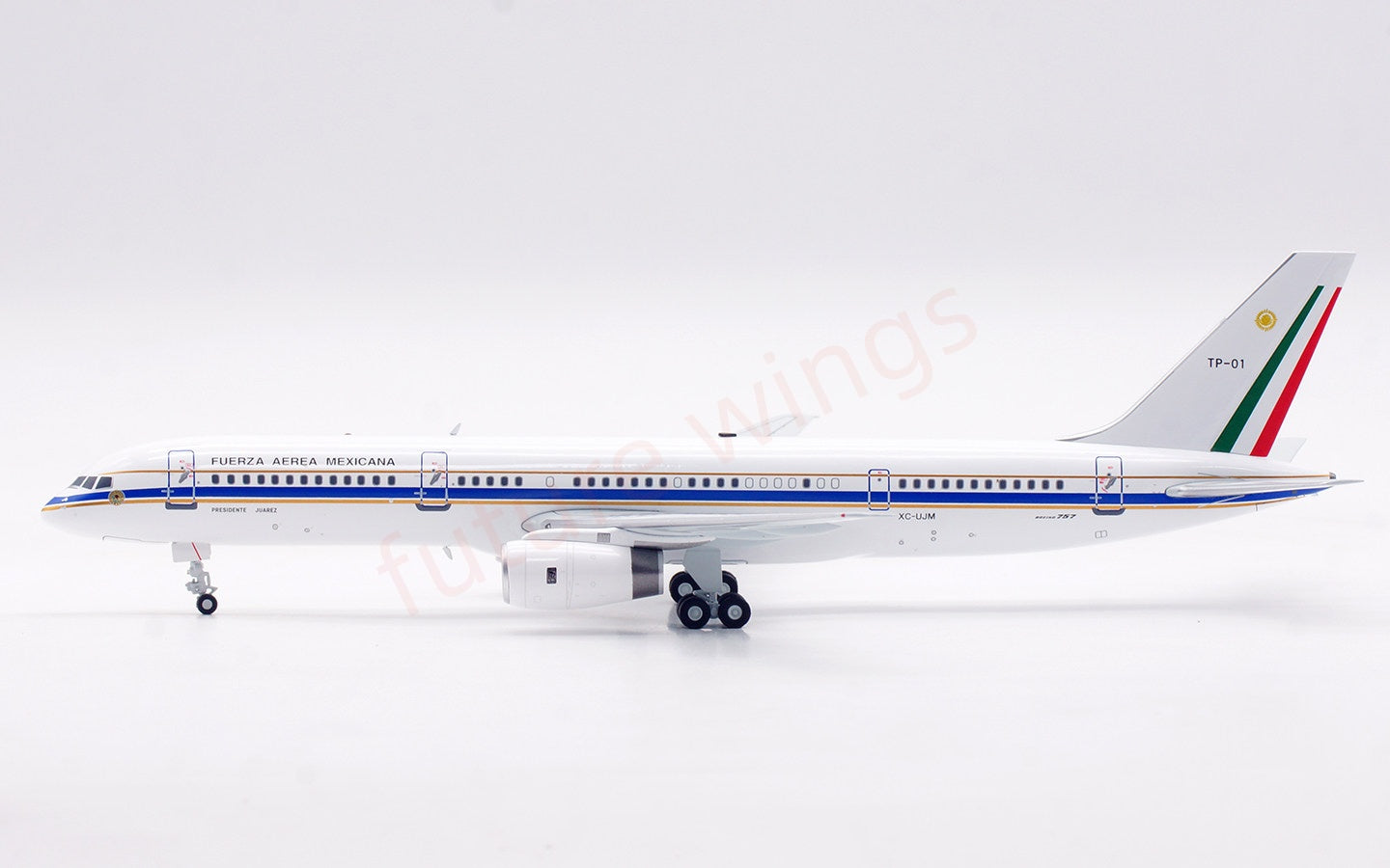 1:200 InFlight200 Mexican Air Force B757-200 XC-UJM Diecast Aircraft Model