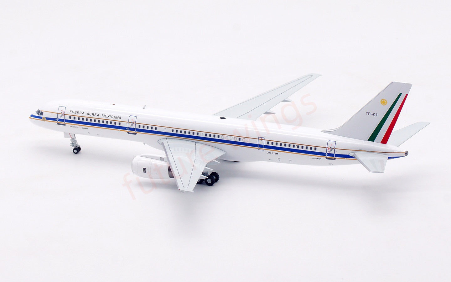 1:200 InFlight200 Mexican Air Force B757-200 XC-UJM Diecast Aircraft Model