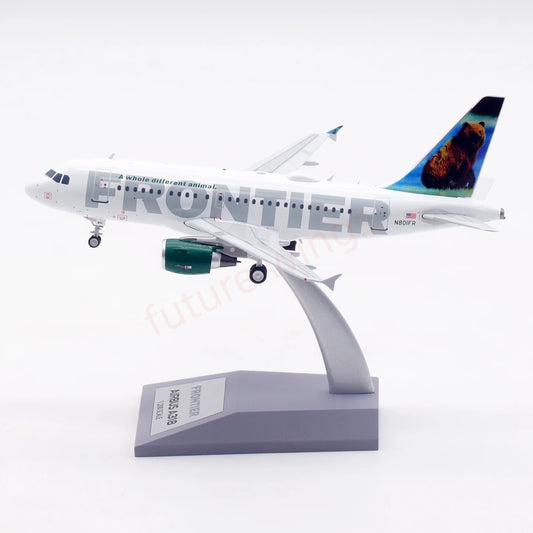 1:200 InFlight200 Frontier Airlines A318 N801FR Aircraft Model With Stand