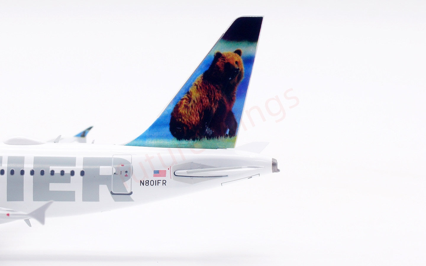 1:200 InFlight200 Frontier Airlines A318 N801FR Aircraft Model With Stand