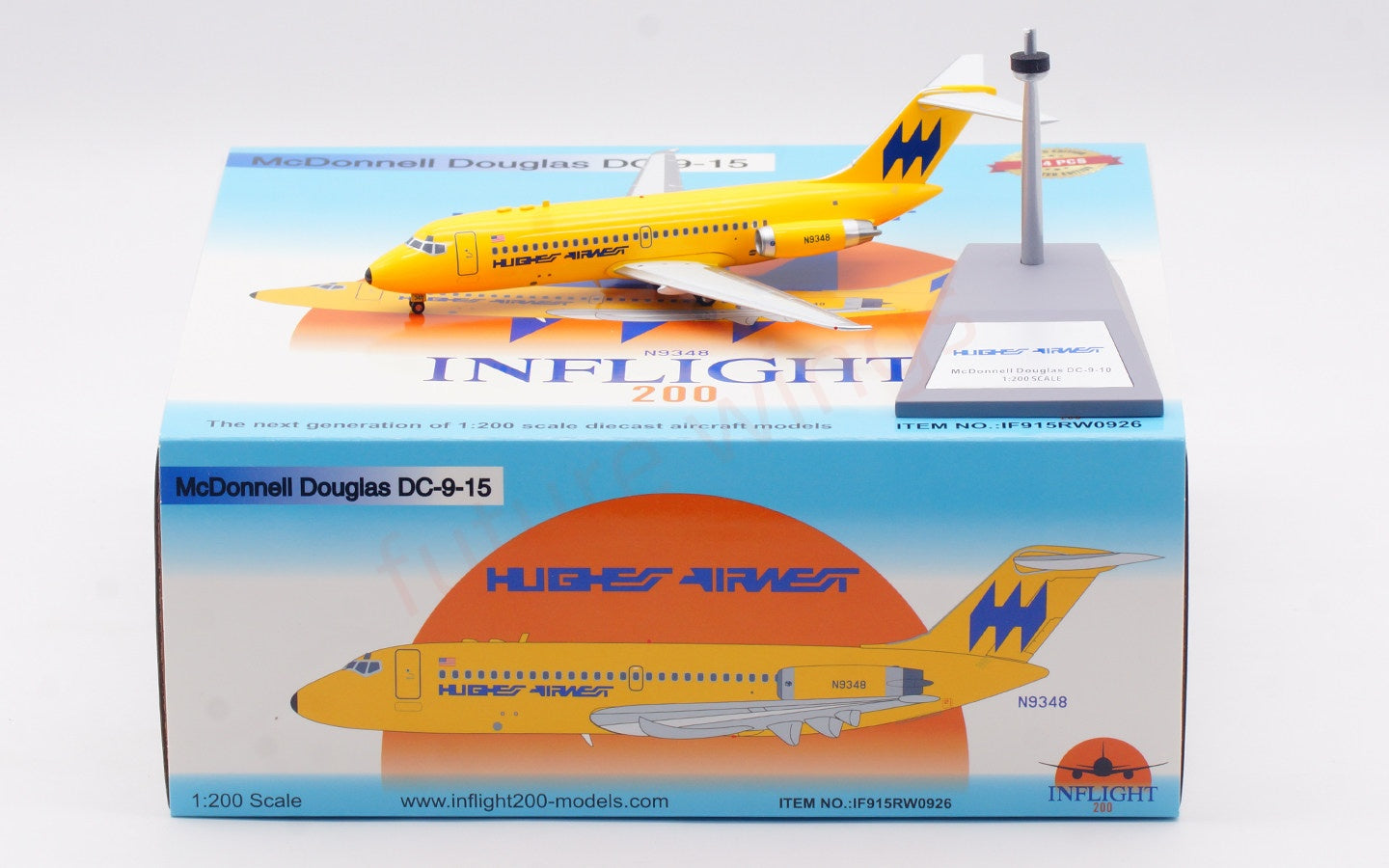1:200 InFlight200 Hughes Airwest DC-9-15RC N9348 Diecast Aircraft Model