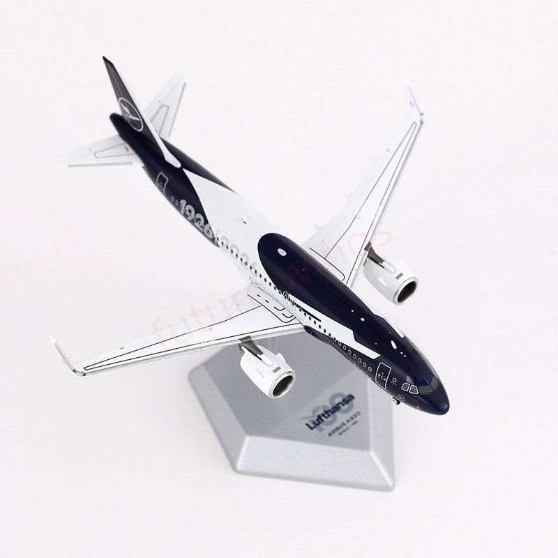 1:400 HX Models Lufthansa Airlines A320neo D-AING/D-AIND "100Years"Aircraft Model+Free Tractor