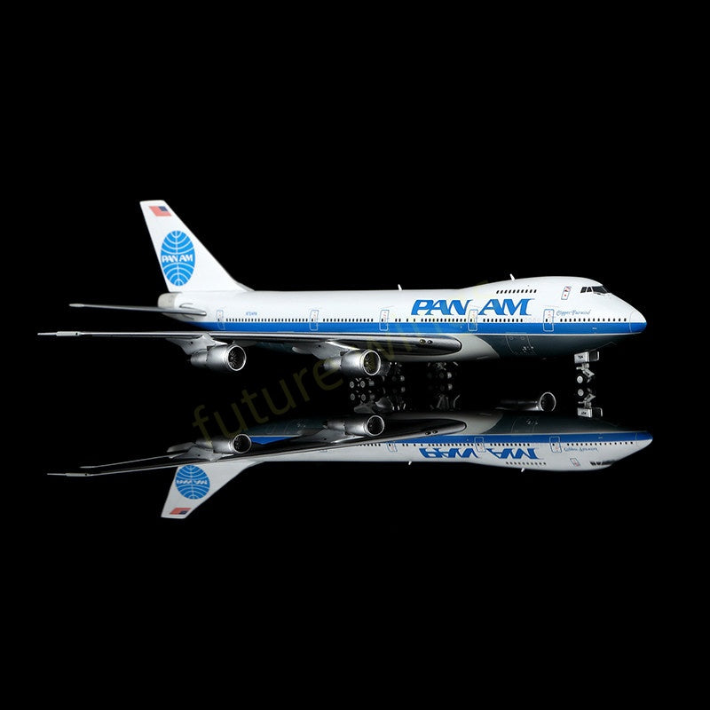 1:400 HX Models Pan AM B747-200 N724PA Aircraft Model+Free Tractor